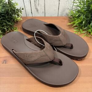 Flojos Men's Brown Flip Flop Sandals Size 13